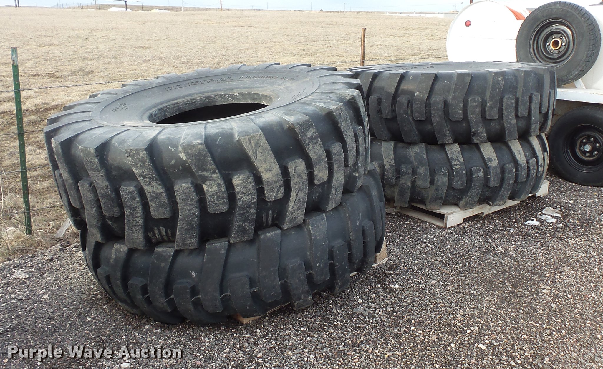 (4) Power King 23.525 loader tires in Rapid City, SD Item DV9670