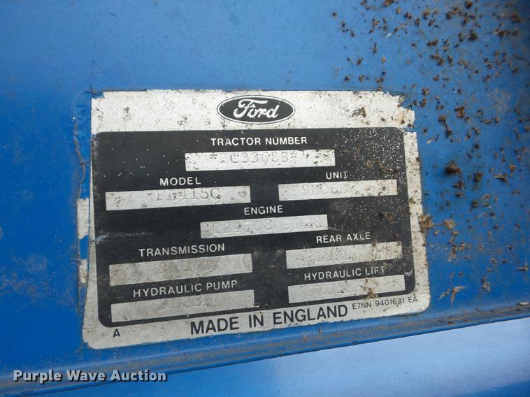 image for item AY9568 1990 Ford 7610 tractor