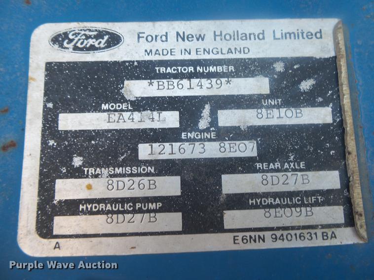 image for item DB7252 1988 Ford 6610 tractor