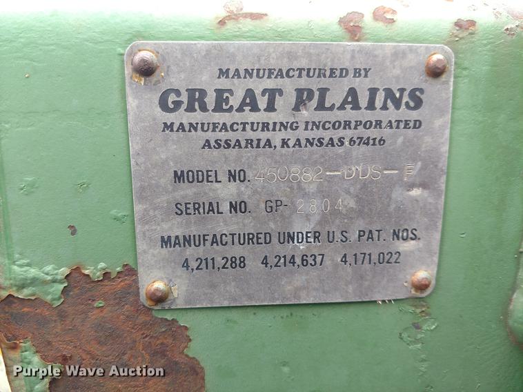 image for item DC0957 Great Plains 450882-DDS-F grain drill