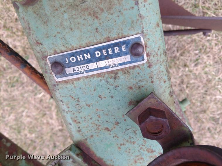 image for item DC0960 John Deere A3100 six bottom plow