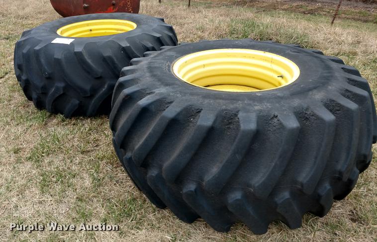 image for item DC0961 (2) 30.5-32 tires and wheels