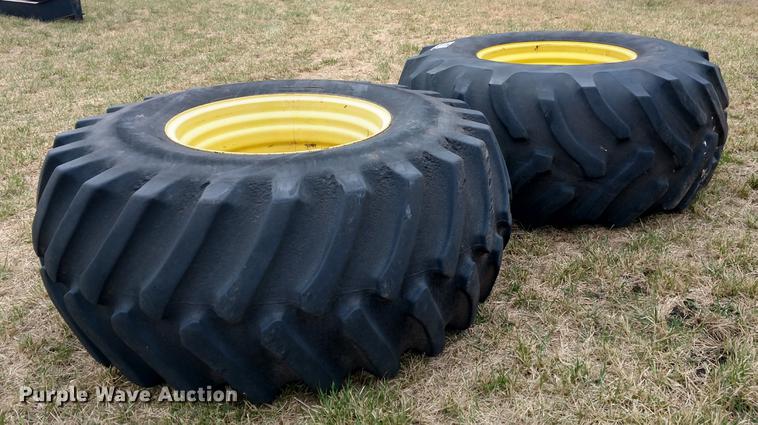 image for item DC0961 (2) 30.5-32 tires and wheels