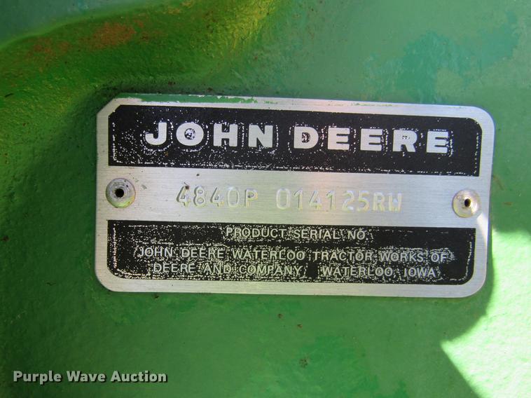 image for item DC2180 1981 John Deere 4840 tractor