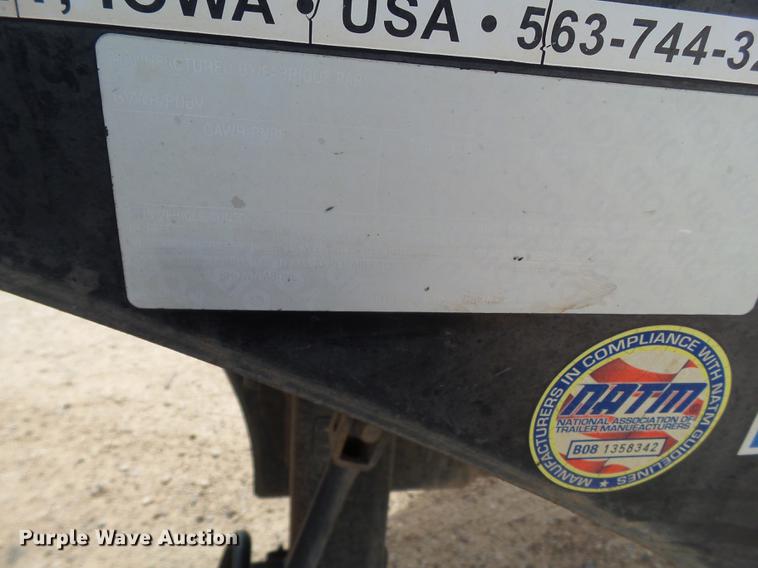 image for item DD1228 2008 Behnke sprayer fertilizer tender trailer