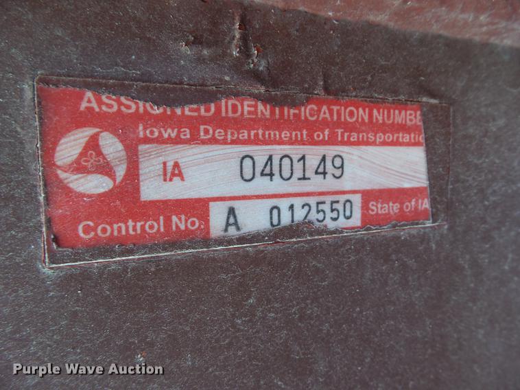 image for item DZ9280 2010 Special Construction grain trailer