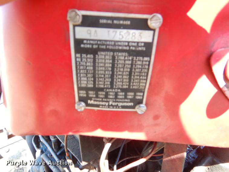 image for item EJ9825 Massey-Ferguson 35 tractor