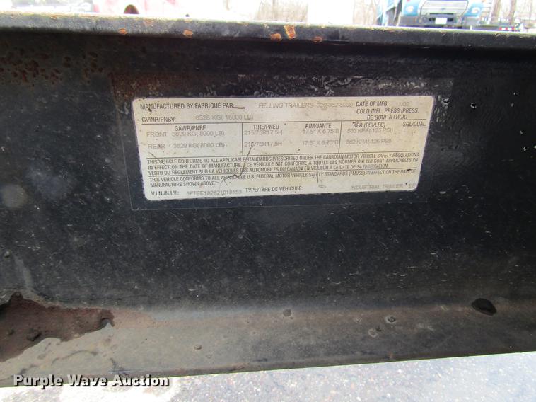 image for item DW9507 2002 Felling equipment trailer