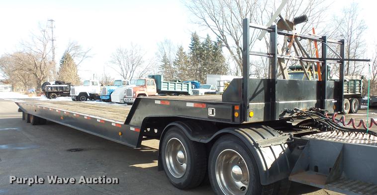 image for item DW9526 1999 Landoll ST TRL drop deck traveling axle tilt deck trailer