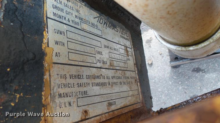 image for item DW9535 1990 Towmaster T20 equipment trailer