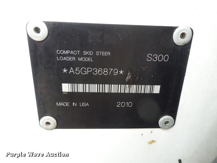 image for item DW9537 2010 Bobcat S300 skid steer
