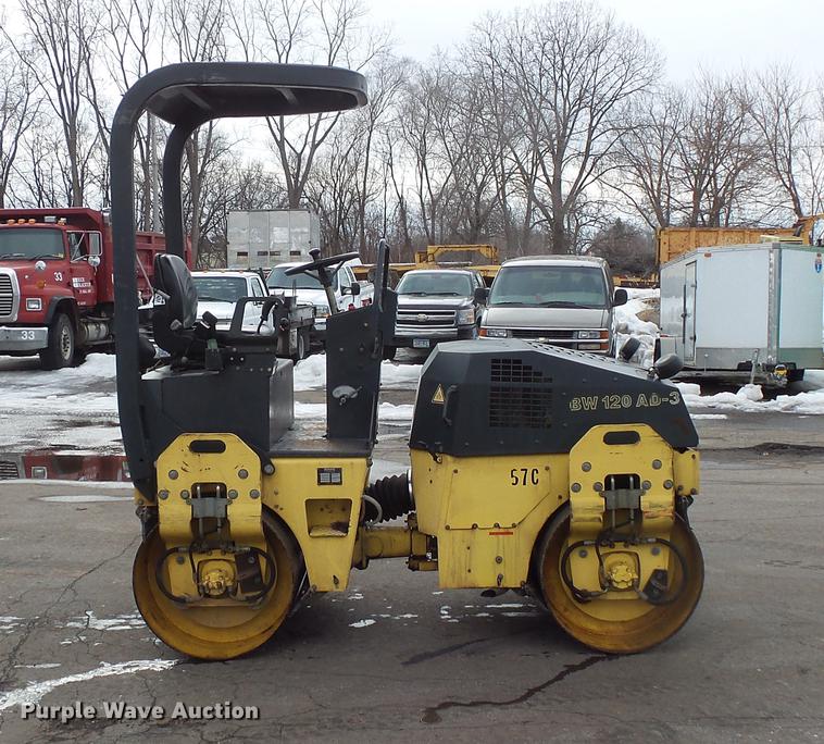 image for item DW9548 2002 Bomag BW120AD-3 double drum vibratory roller