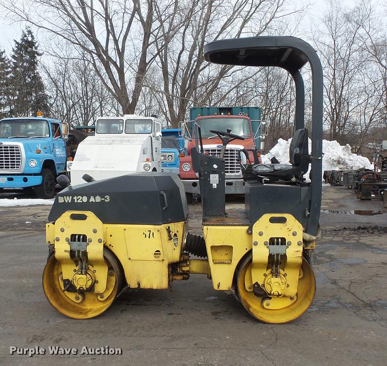 image for item DW9548 2002 Bomag BW120AD-3 double drum vibratory roller