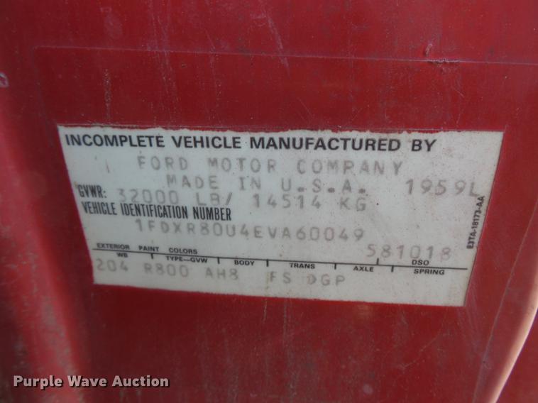 image for item DW9558 1984 Ford 8000 dump truck