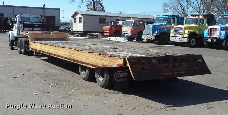 image for item DW9561 1985 Trail-Eze LP30T44 drop deck equipment trailer