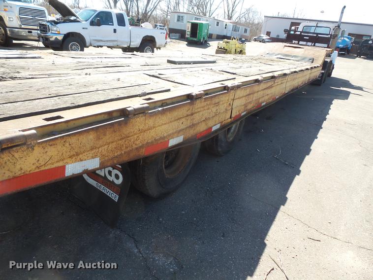 image for item DW9561 1985 Trail-Eze LP30T44 drop deck equipment trailer