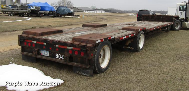 image for item DA3578 1996 Fontaine EDFT-5-6048WSA-K drop deck trailer