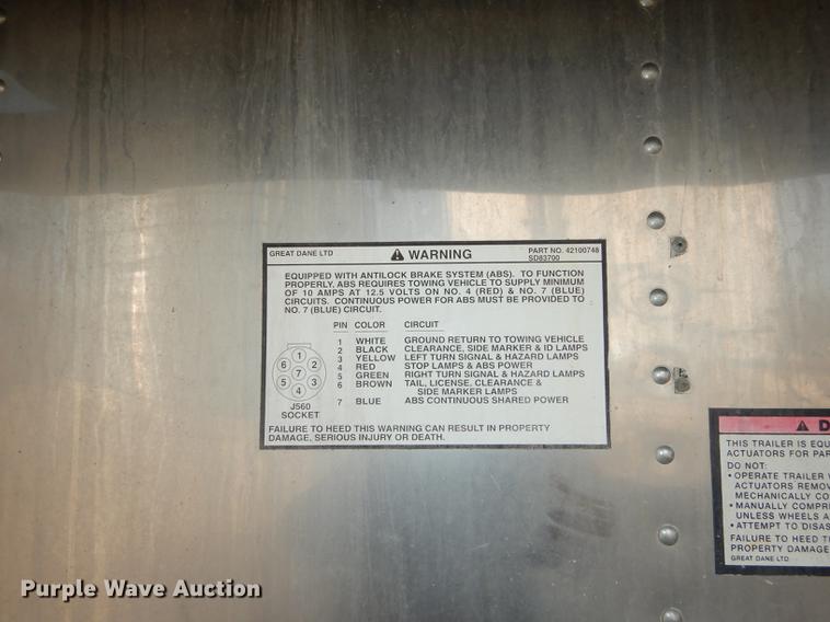 image for item DC0435 2000 Great Dane refrigerated van trailer