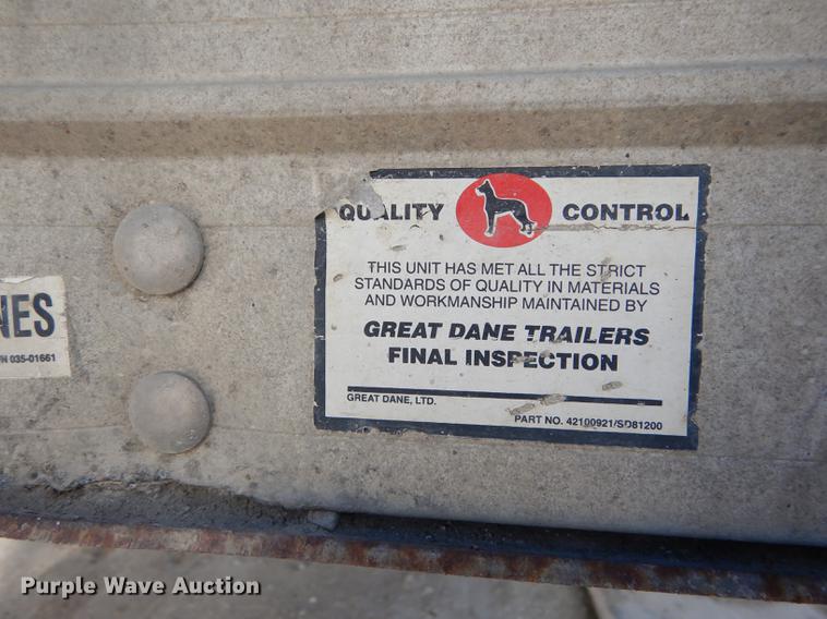 image for item DC0435 2000 Great Dane refrigerated van trailer