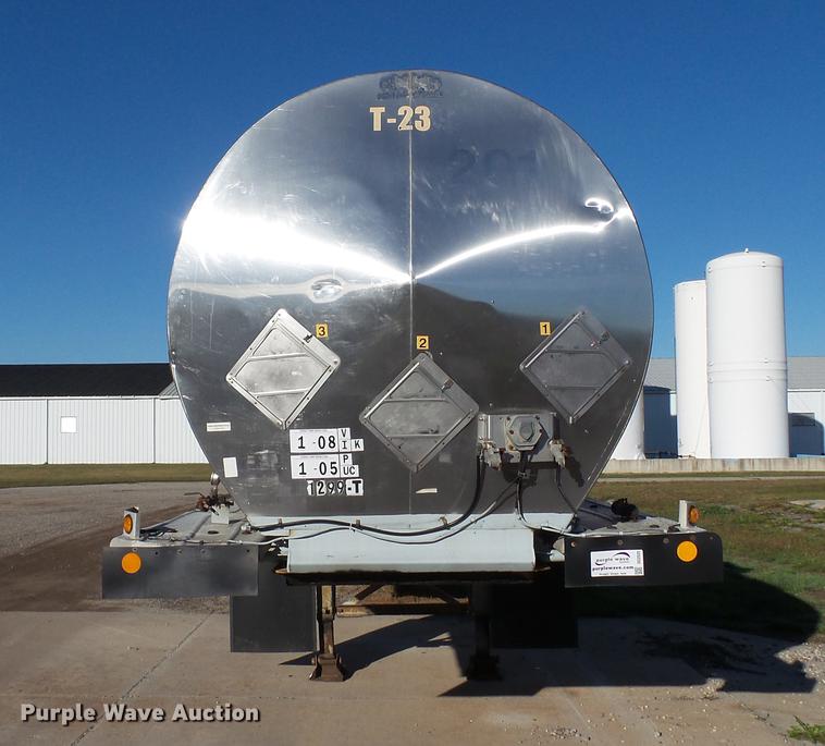 image for item DC2525 1981 Stainless Steel Equip. tank trailer