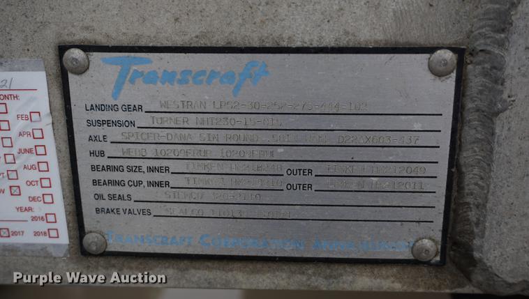 image for item DE3193 1995 Transcraft Eagle W2 flatbed trailer