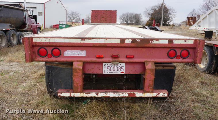 image for item DE3223 1995 Fruehauf flatbed trailer