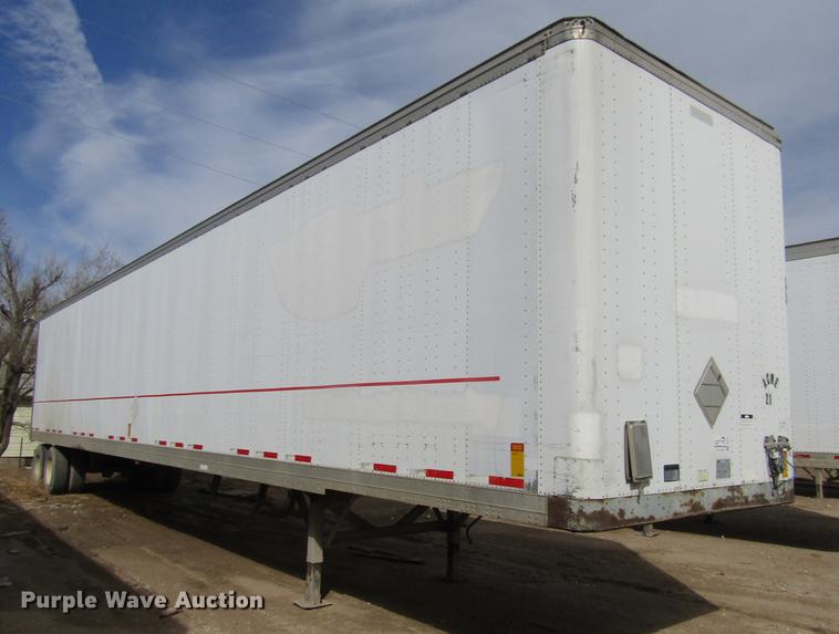 image for item DE6678 2000 Fruehauf dry van trailer