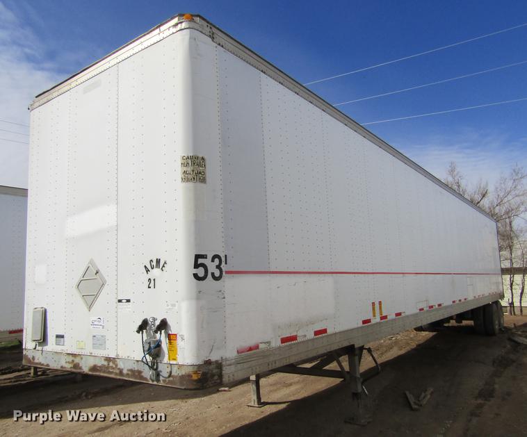 image for item DE6678 2000 Fruehauf dry van trailer