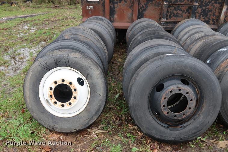 image for item DF3634 (20) 22.5 tires and wheels