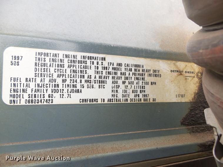 image for item DS9564 1997 Kenworth T800 semi truck