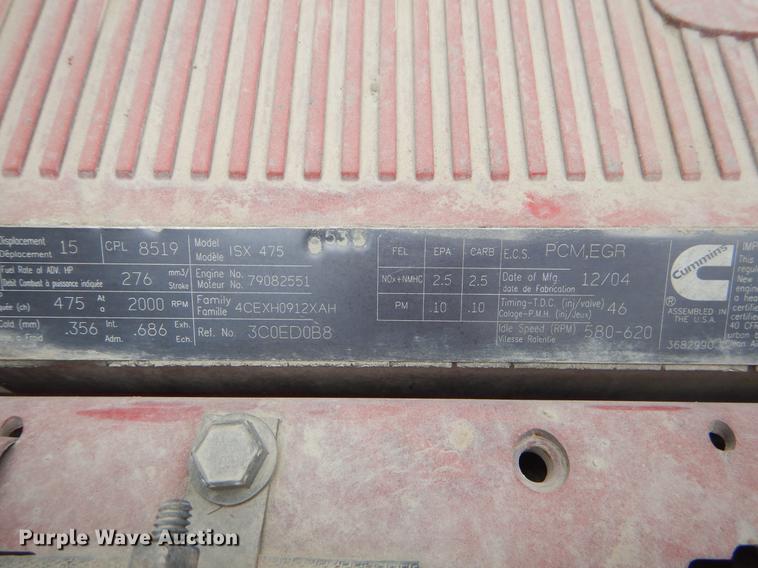 image for item EJ9873 2005 International 9900ix semi truck