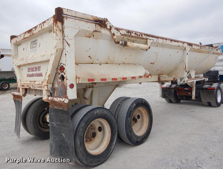 image for item EJ9874 2000 CPS end dump trailer