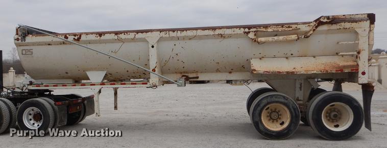 image for item EJ9874 2000 CPS end dump trailer
