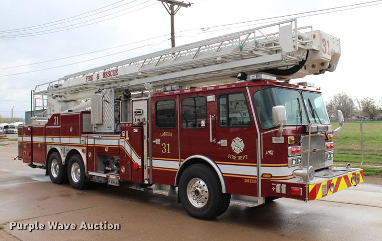 image for item BE9370 2012 E-one Cyclone II Quint ladder fire truck