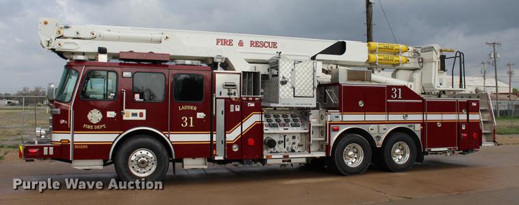 image for item BE9370 2012 E-one Cyclone II Quint ladder fire truck
