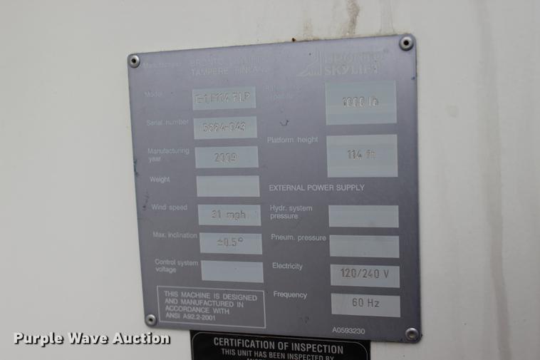 image for item BE9370 2012 E-one Cyclone II Quint ladder fire truck