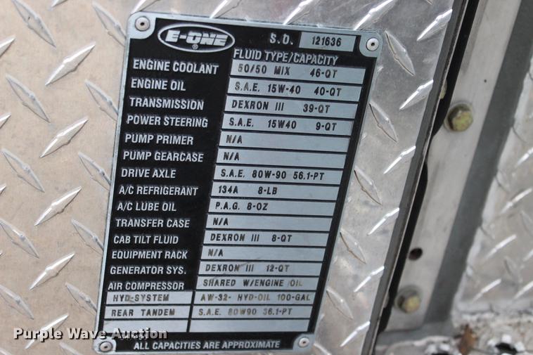 image for item BE9371 2000 E-one Cyclone II ladder fire truck