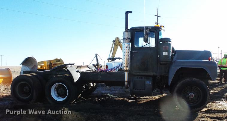 image for item DC1204 1980 Mack RD688 semi truck