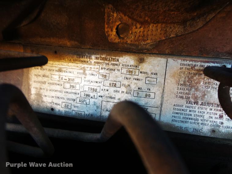 image for item DC1204 1980 Mack RD688 semi truck