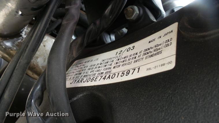 image for item DC3064 2004 Yamaha YZF-R6S/C motorcycle