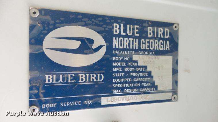 image for item DC3082 2008 Blue Bird Vision school bus