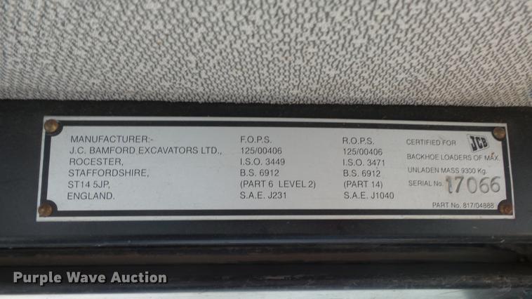 image for item DC3091 1999 JCB 214S Series 3 backhoe