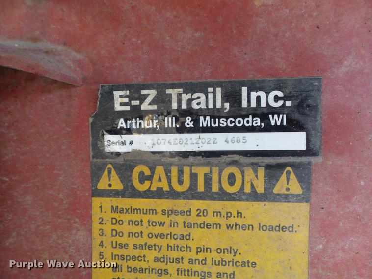 image for item DC7379 2003 shop built leaf collection wagon