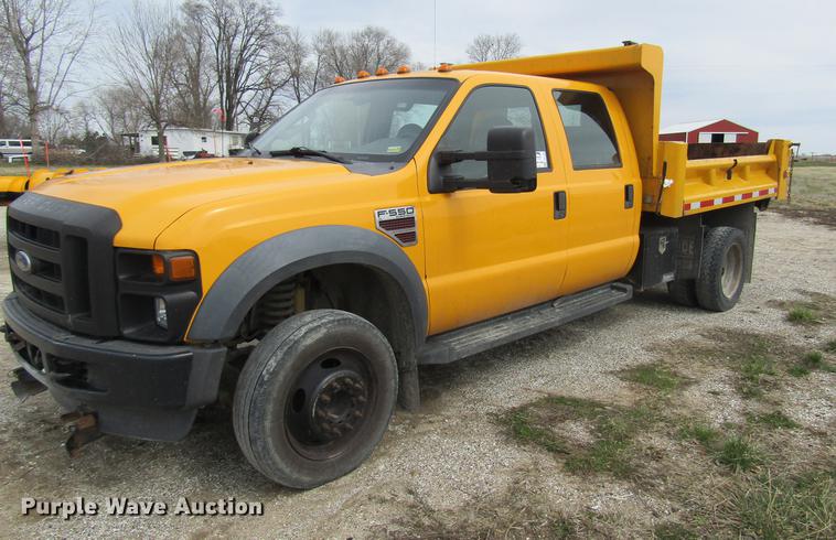 image for item DD7426 2008 Ford F550 Crew Cab dump truck