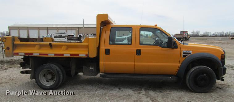 image for item DD7426 2008 Ford F550 Crew Cab dump truck