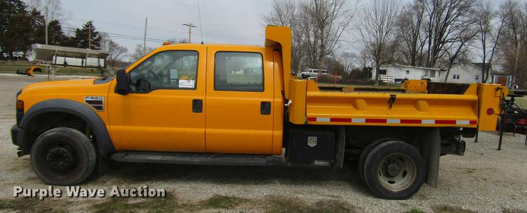 image for item DD7426 2008 Ford F550 Crew Cab dump truck