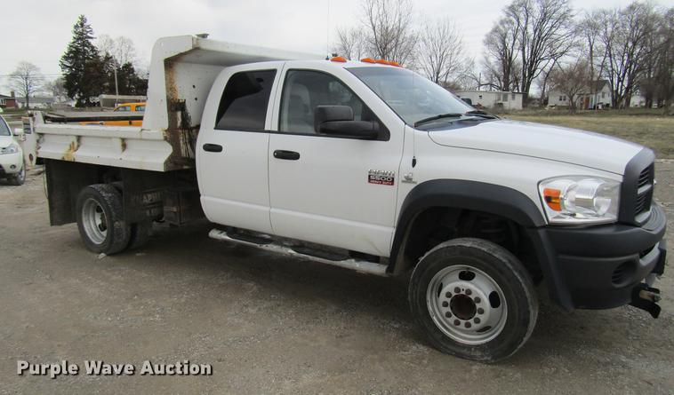 image for item DD7427 2009 Dodge Ram 5500 Quad Cab dump truck