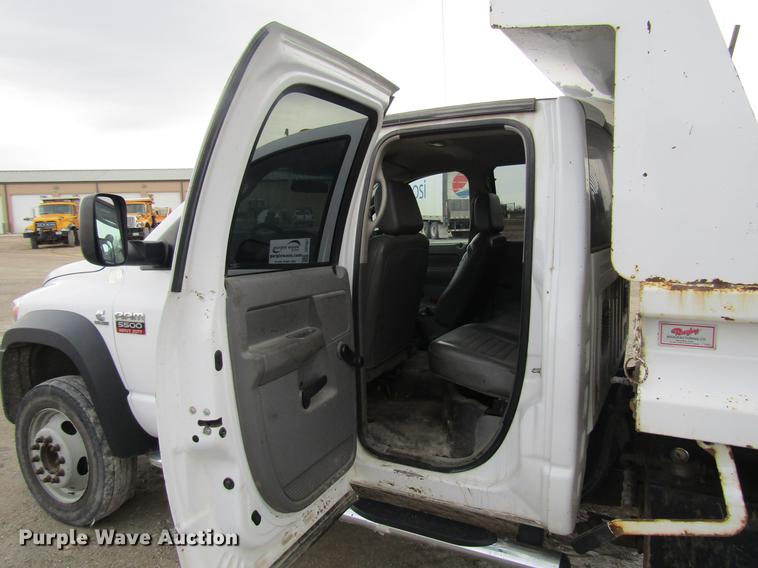 image for item DD7427 2009 Dodge Ram 5500 Quad Cab dump truck