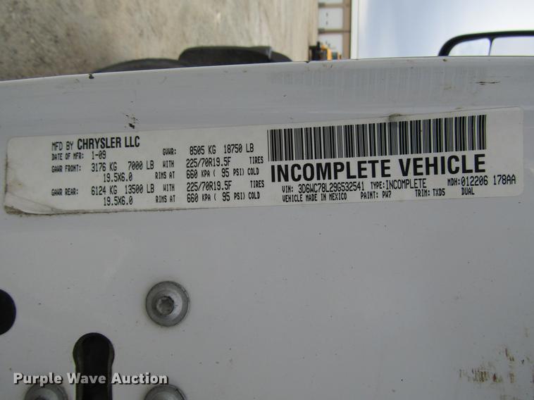 image for item DD7427 2009 Dodge Ram 5500 Quad Cab dump truck