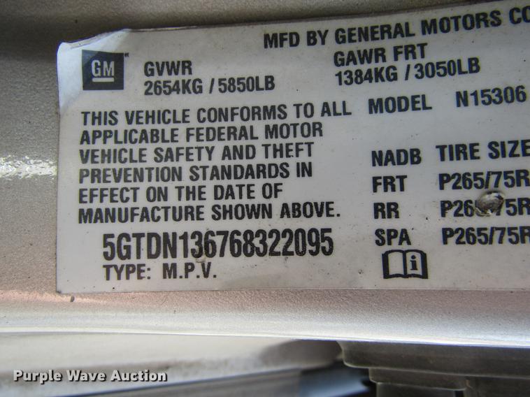 image for item DE6702 2006 Hummer H3 SUV